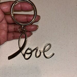 Gold Love Keychain